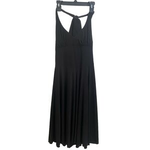 Venus Black Halter Dress, Ties up the back, size Large
